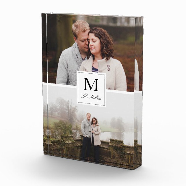 Mit Monogramm 2 Fotomaterial Fotoblock (Rechts)