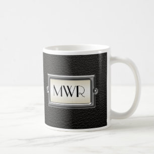 Mit Monogramm 3-Buchstaben-Führungskraft Männer  Kaffeetasse