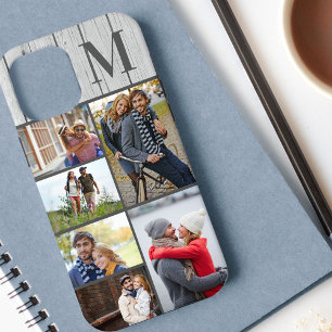 mit Monogramm 6 Foto Collage Whitewusch Case-Mate iPhone Hülle