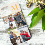 Mit Monogramm 6 Fotomaterial Creme Yellow<br><div class="desc">Mit Monogramm Foto Collage iPhone Gehäuse, die Sie mit 6 Ihrer Lieblings-Fotos und Ihre erste personalisieren können. Die Vorlage ist für Sie bereit, um Ihre Fotos hinzuzufügen, arbeiten oben nach unten auf der verlassen Seite, dann oben nach unten auf der rechten Seite. Das Design hat einen Elfenbeincreme-Hintergrund mit ockergelber Typografie...</div>