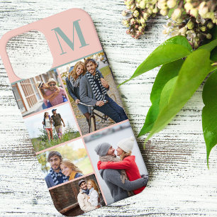 Mit Monogramm 6 Fotomaterial Peach Green Case-Mate iPhone Hülle