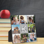 Mit Monogramm 8-Foto-Grid-Collage Graduate Plaque Fotoplatte<br><div class="desc">Die schicke mit Monogramm Foto-Plakette ist ein leicht anzuzeigendes Abschluss-Geschenk.Die Fotovorlage ist Set für Sie, um 8 Ihrer Lieblings-Fotos Ihrer Studienjahre hinzuzufügen. Ihre Fotos werden in quadratischer / instagram-Format in einer einfachen Grid-Stil Foto-Collage angezeigt und Sie können Graduate's Name und Initial hinzufügen. Das Monogramm wird in handgeschriebener Schrift und moderner...</div>