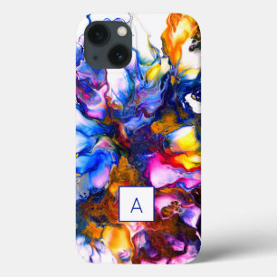 Mit Monogramm Agate Fluid Art Personalisiert Case-Mate iPhone Hülle
