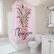 Mit Monogramm Ananas-Schrift pink