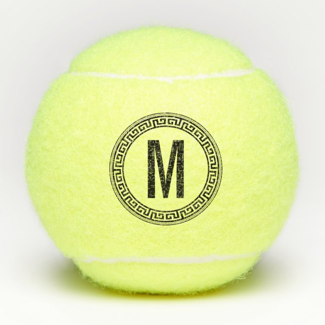 Mit Monogramm Anfänge des personalisierten Spieler Tennisbälle (Vorderseite)