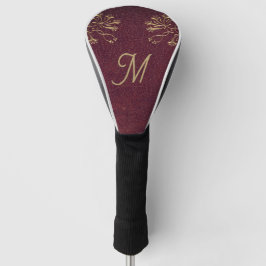 mit Monogramm antiker Lederlook Golf Headcover