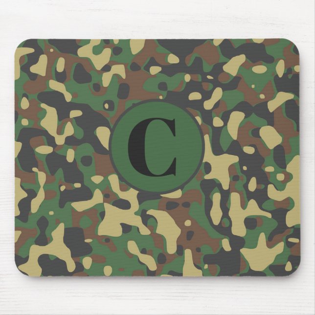 Mit Monogramm Army Camouflage Mouse Pad Mousepad (Vorne)