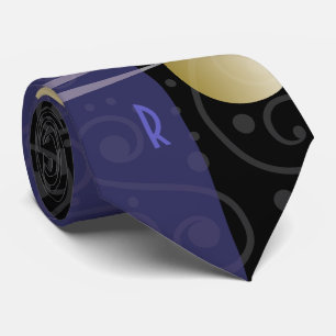 Mit Monogramm Art Deco Krawatte