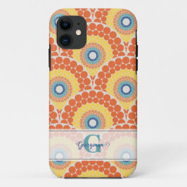 Mit Monogramm Art Deco Sommer Radiant Mandala Case-Mate iPhone Hülle