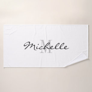 Mit Monogramm Badezimmertuch-Set Badhandtuch Set