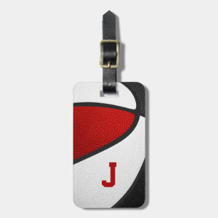 mit Monogramm Basketball Gepäckanhänger
