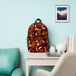 mit Monogramm Basketballkörbe Bedruckter Rucksack