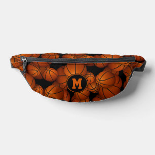 Mit Monogramm Basketballmuster Bauchtasche