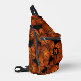 Mit Monogramm Basketballmuster Crossbody Bag