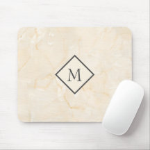 Mit Monogramm Beige-Marmor