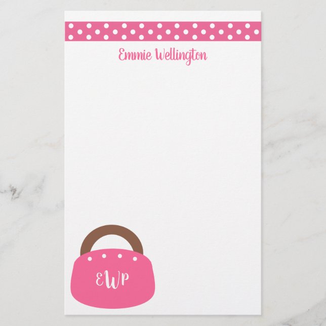 Mit Monogramm Bermuda Bag Personalisiert Stationie (Vorderseite)