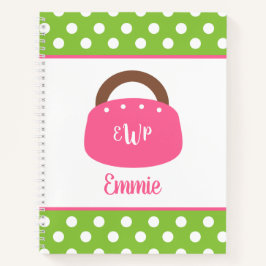 Mit Monogramm Bermuda Bag SpiralNotebook Notizbuch