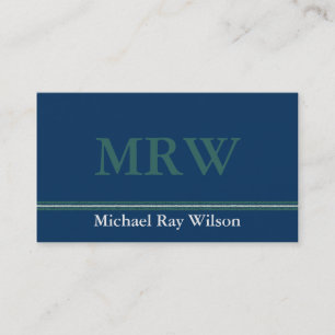 Mit Monogramm berufliches Visitenkarte