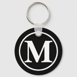 Mit Monogramm Black BB Schlüsselanhänger