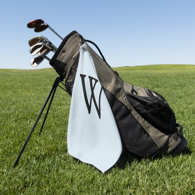 Mit Monogramm Blau Golfhandtuch (Gras)