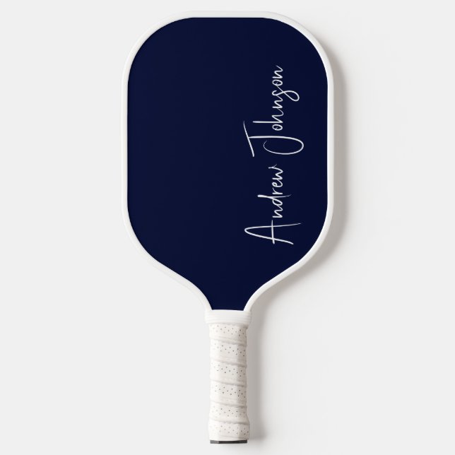 Mit Monogramm Blaupaddel Pickleball Schläger (Vorderseite)