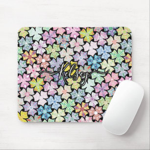 Mit Monogramm Boho Mandala Muster Name hinzufügen Mousepad