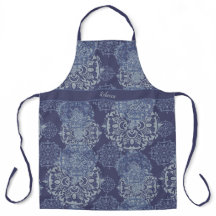 Mit Monogramm Boho Moody Demin Blues Mandalase