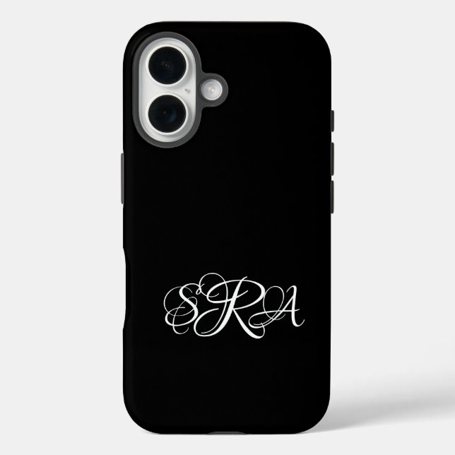 Mit Monogramm Case-Mate iPhone Hülle (Rückseite)