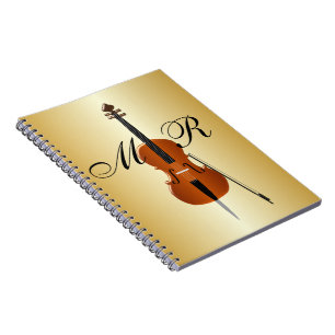 Mit Monogramm Cello Notizblock