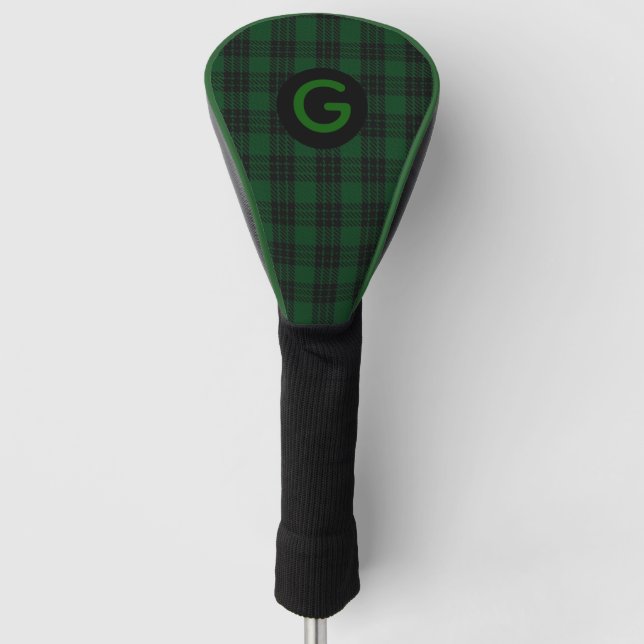 Mit Monogramm Clan GrahamTartan Karierte Treiberab Golf Headcover (Vorderseite)