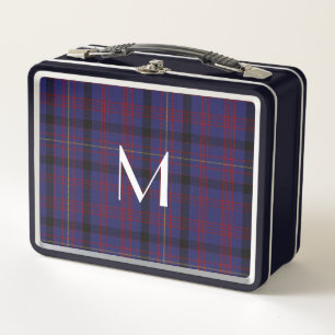 Mit Monogramm Clan MacDonald Kariert Metal Lunch B Metall Brotdose