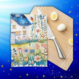 Mit Monogramm Cocktailcore-Zuhause mit Mushrooms | Geschirrtuch