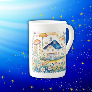 Mit Monogramm Cocktailcore-Zuhause mit Mushrooms   Prozellantasse