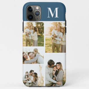 Mit Monogramm Collage Blue I Phone Case
