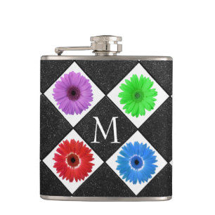 Mit Monogramm Daisy Flachmann