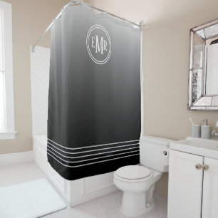 Mit Monogramm Duschvorhang