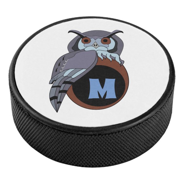 Mit Monogramm Ei aus Schälhühnern Eishockey Puck (3/4)