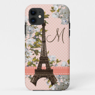 Mit Monogramm Eiffel-Turm Case-Mate iPhone Hülle