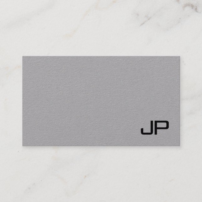 Mit Monogramm einfache Vorlage Modernes Elegantes Visitenkarte (Vorderseite)