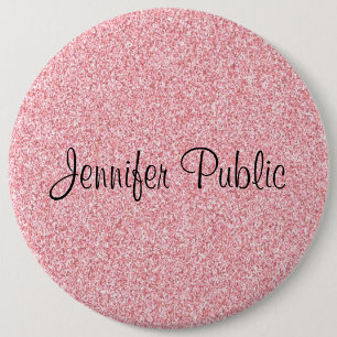 Mit Monogramm elegante Rose Gold Glitzer Look Tren Button