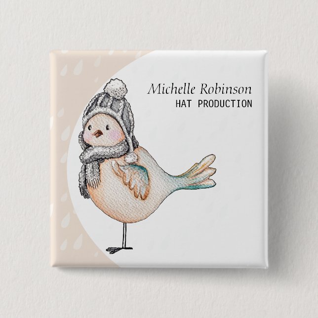 Mit Monogramm Erzeugung von WinterspinnHat Button (Vorderseite)