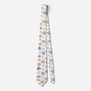 Mit Monogramm Evil Eye Muster   Name Neck Tie Krawatte