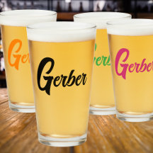 Mit Monogramm Familienname Bierglas-Cup
