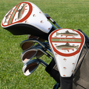Mit Monogramm Fischer Fischen Bachforelle Golf Headcover