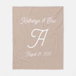 Mit Monogramm Fleece Blanket
