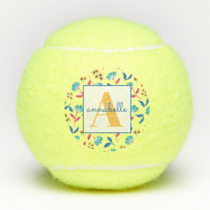 Mit Monogramm Folkloremuster Tennisbälle