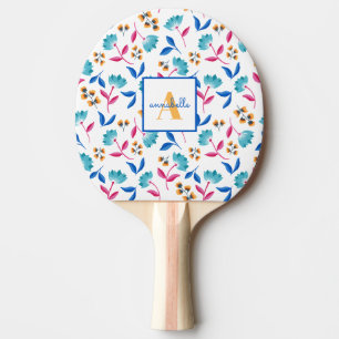 Mit Monogramm Folkloremuster Tischtennis Schläger