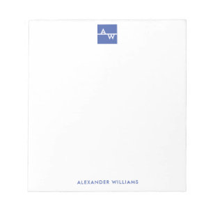 Mit Monogramm Formular Notizblock