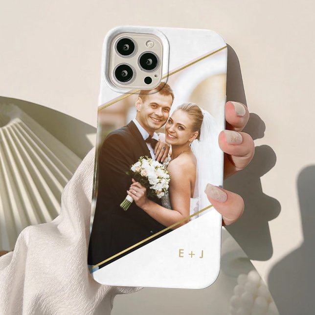 Mit Monogramm Foto für Minimalistischen Winkel Case-Mate iPhone Hülle (Von Creator hochgeladen)