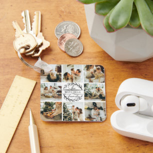 Mit Monogramm FotoCollage   Monogramm-Geschenk Schlüsselanhänger